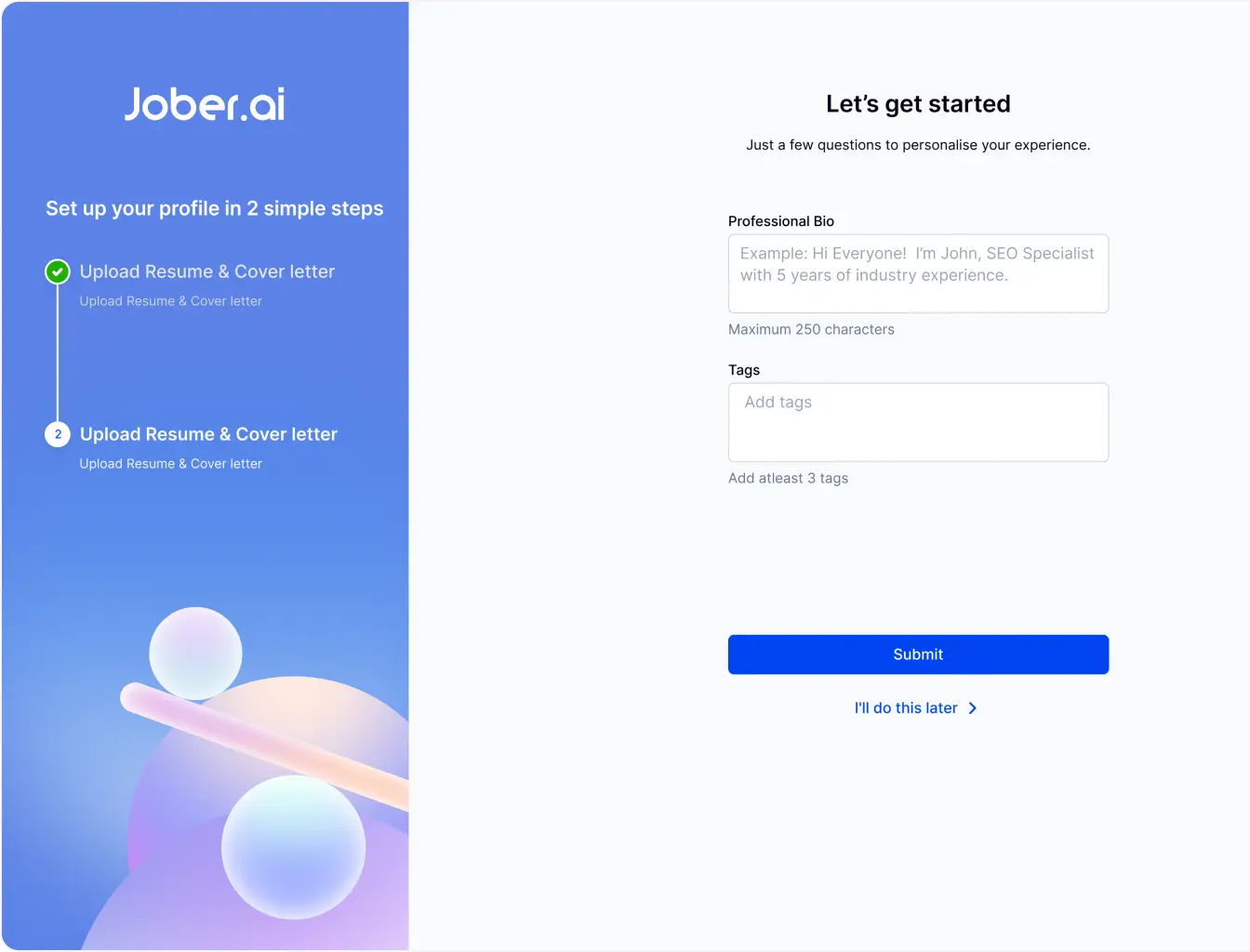 Profile Creation Illustration